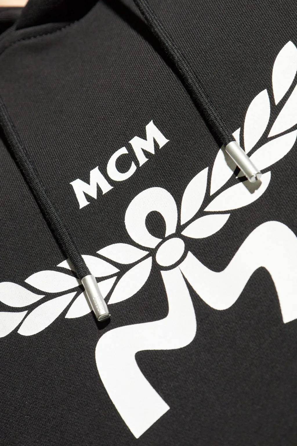 Mcm Logo Printed Drawstring Hoodie