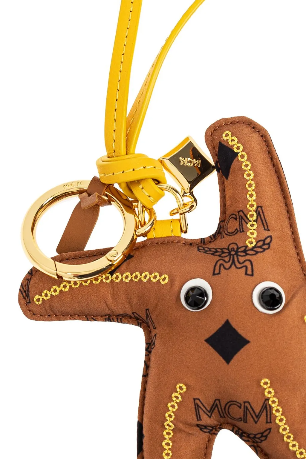 Mcm Star Charm Keychain