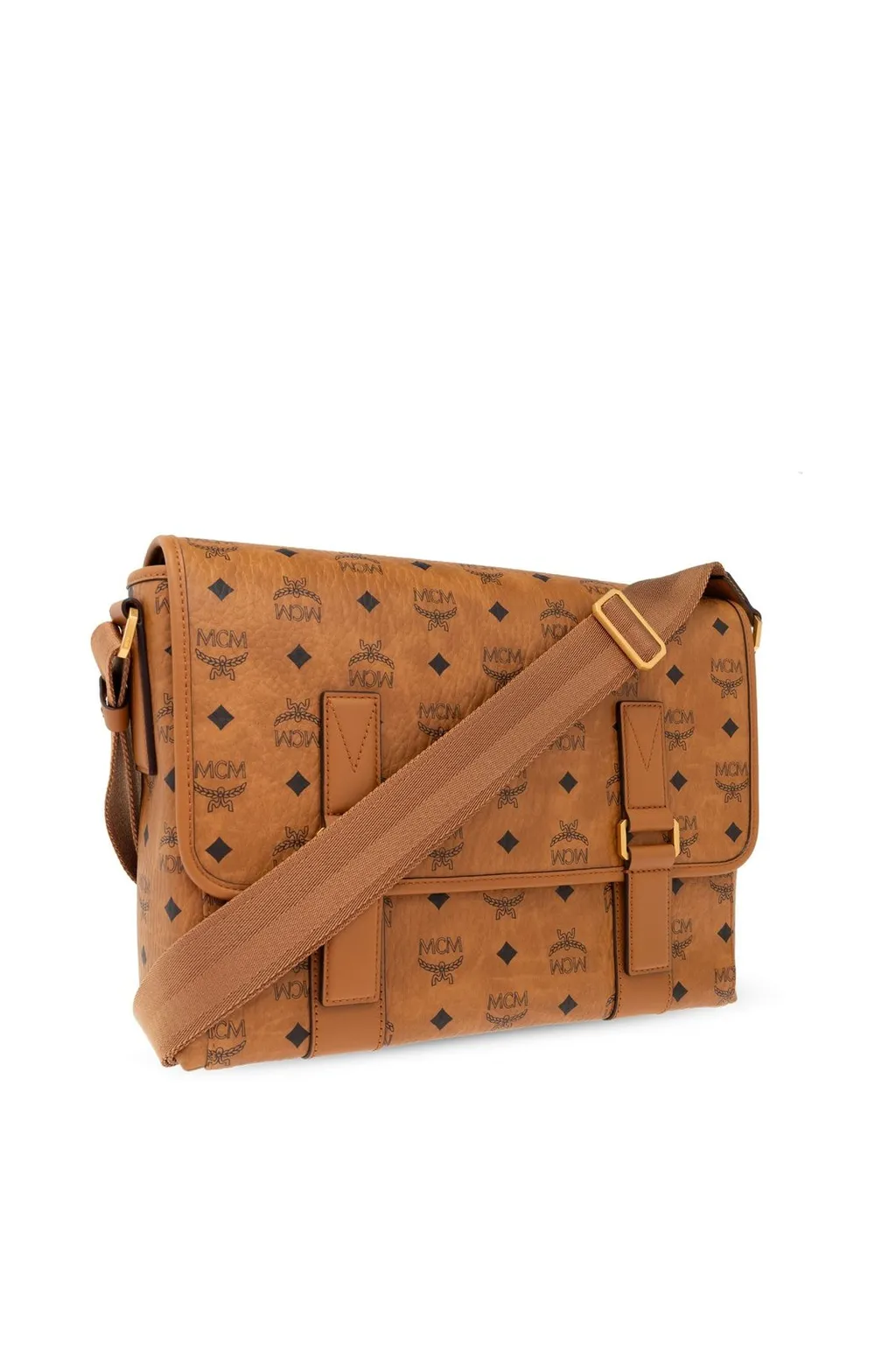 Mcm Monogrammed Messenger Bag