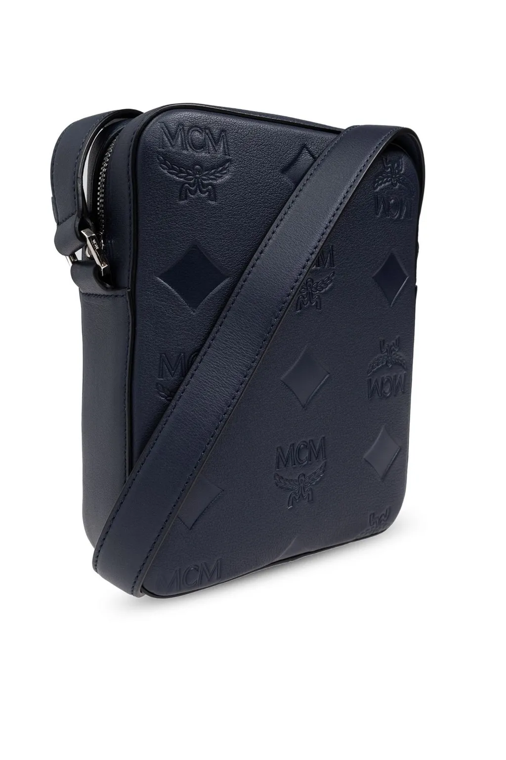 Mcm Klassic Monogram Embossed Crossbody Bag