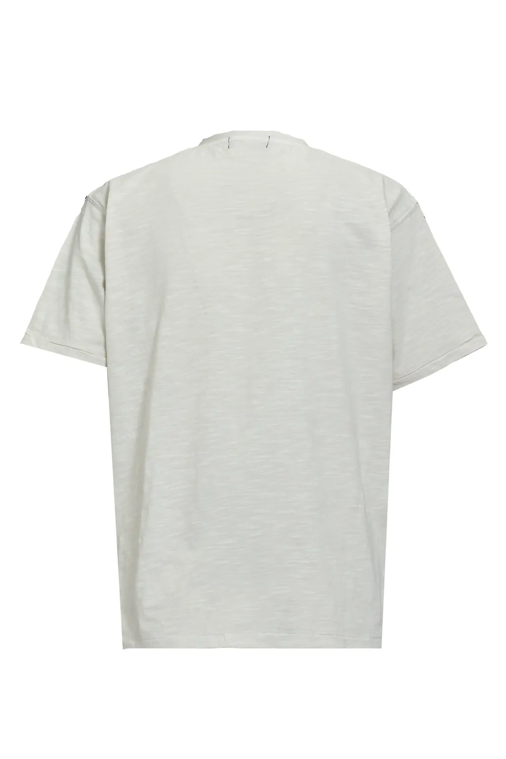 Necklace V Neck Tee / Wht