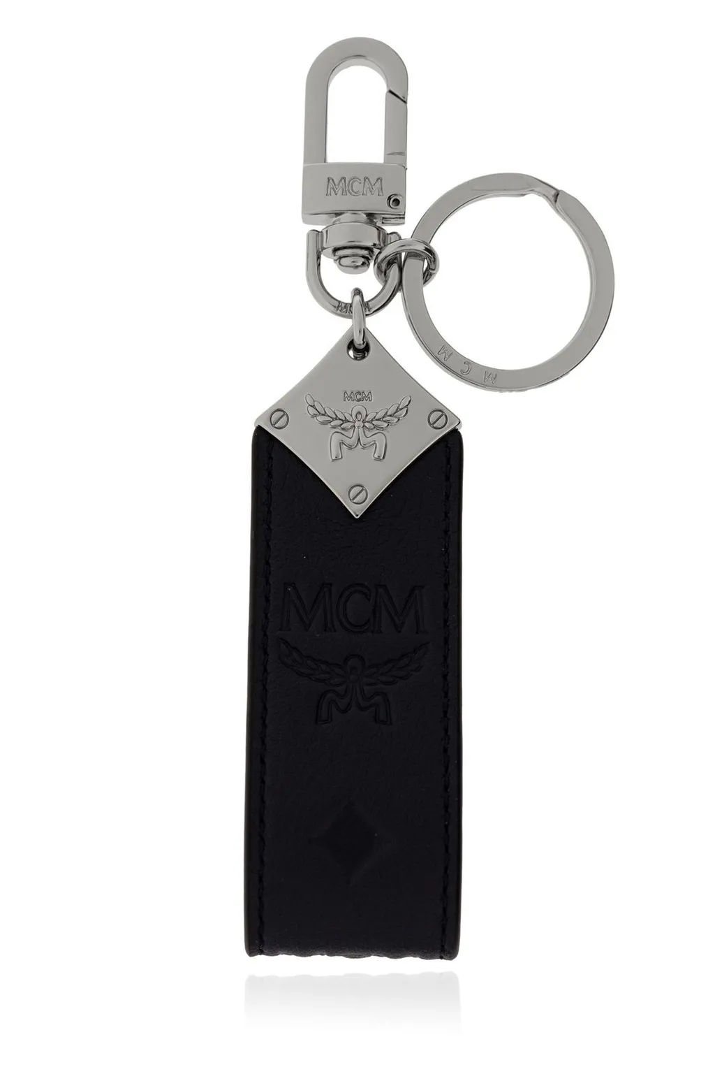 Mcm Logo Detailed Keychain