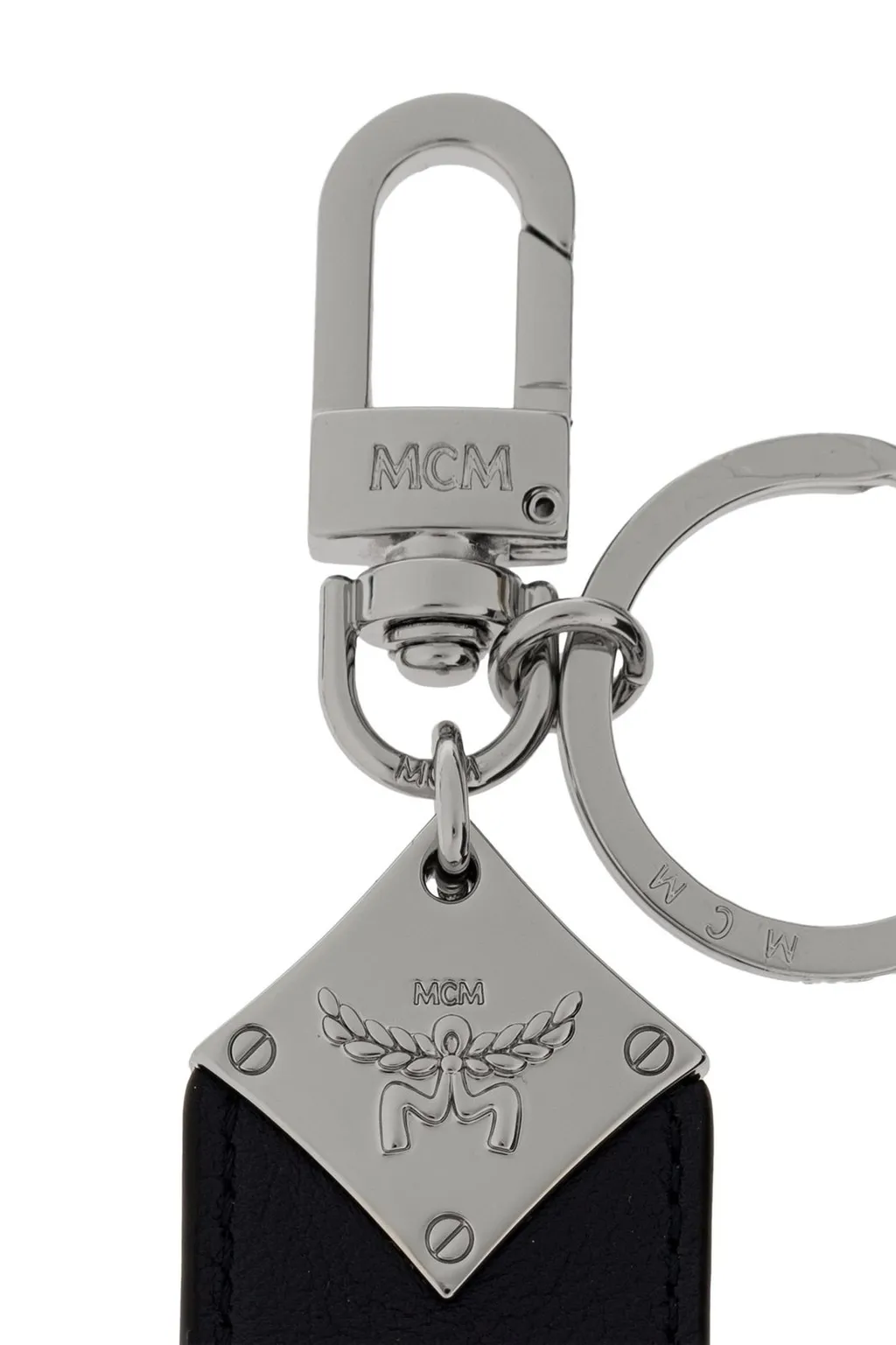 Mcm Logo Detailed Keychain