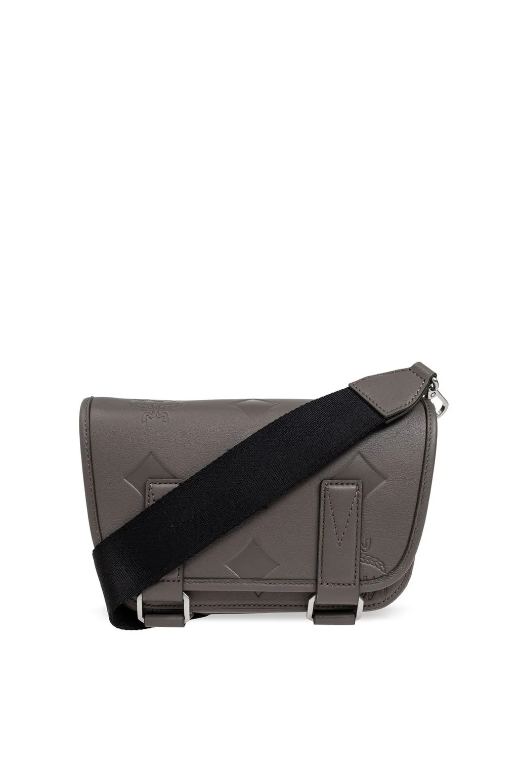 Mcm Logo Embossed Shoulder Bag