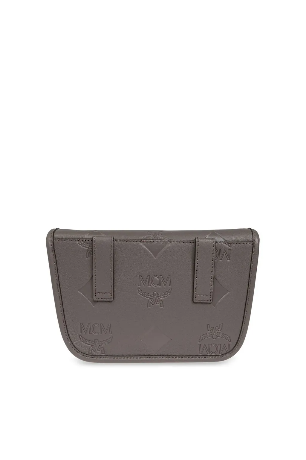 Mcm Logo Embossed Shoulder Bag