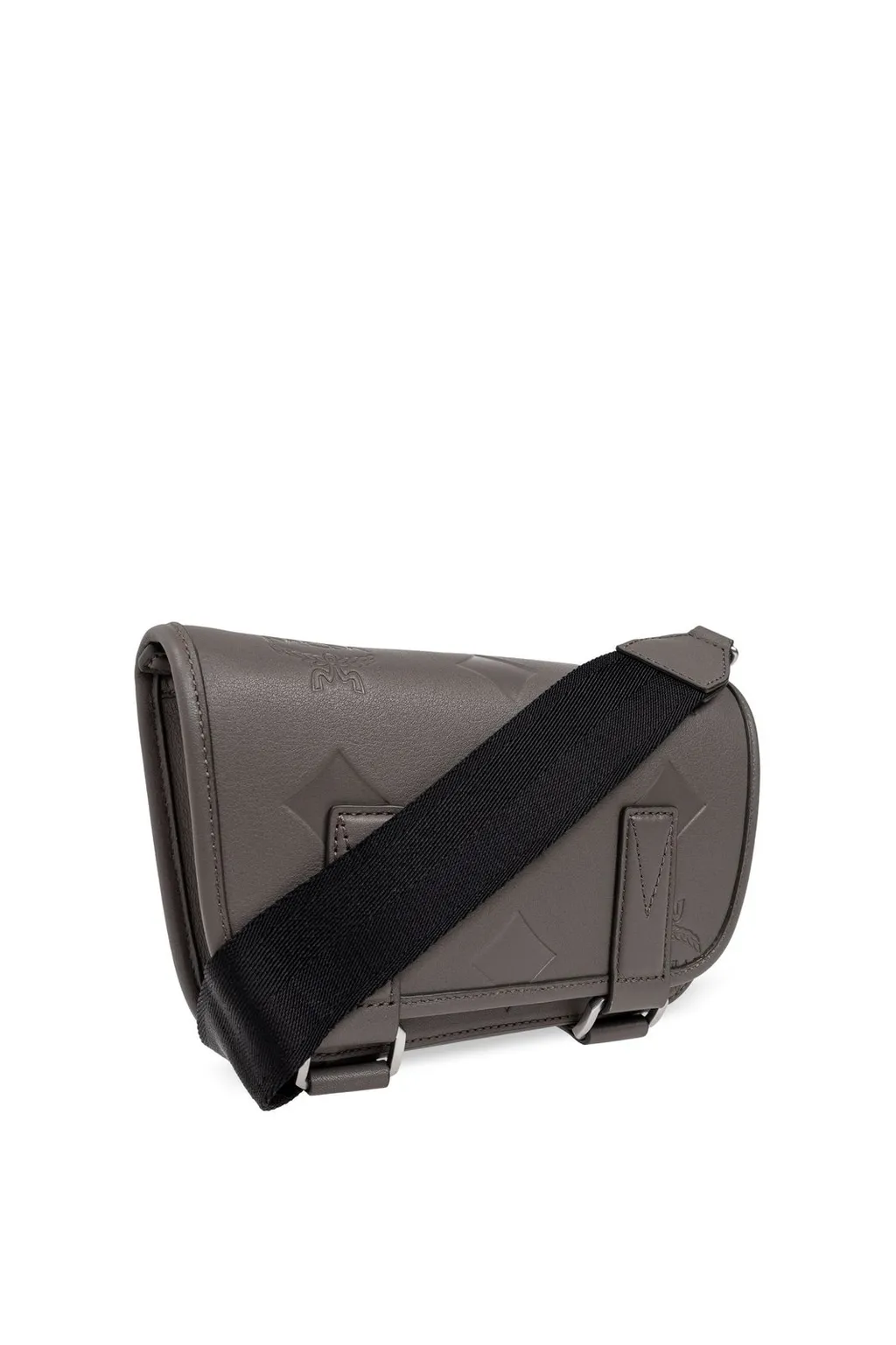 Mcm Logo Embossed Shoulder Bag