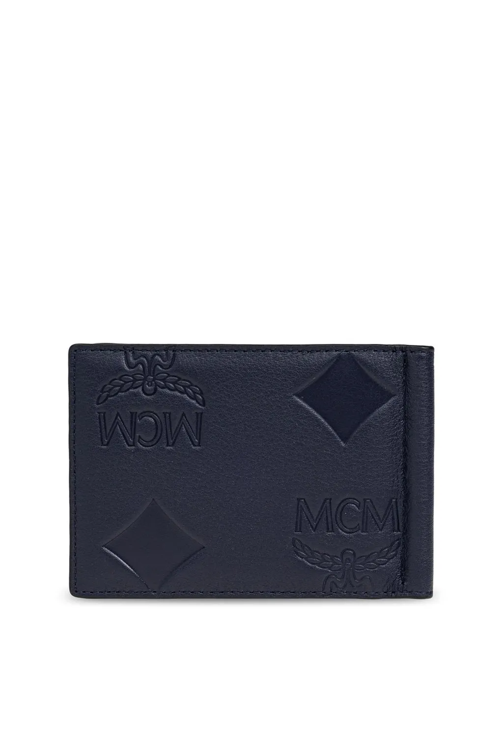 Mcm Logo Embossed Bifold Wallet