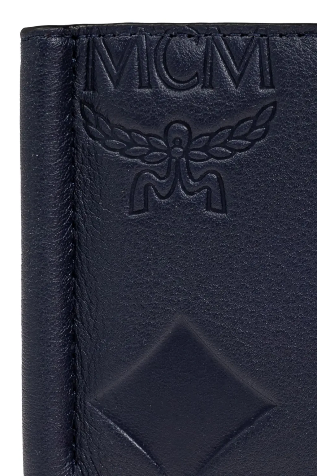 Mcm Logo Embossed Bifold Wallet