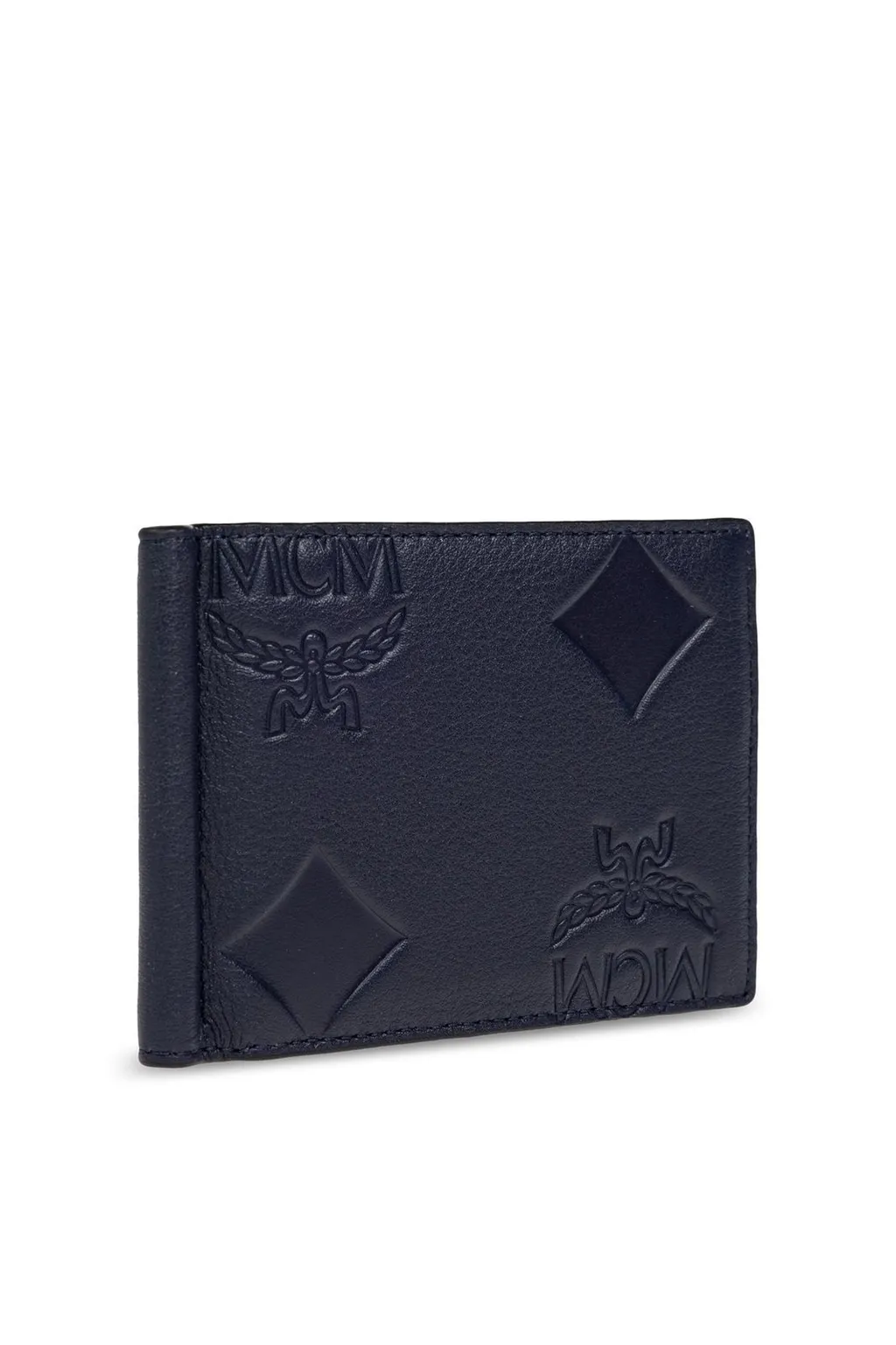 Mcm Logo Embossed Bifold Wallet
