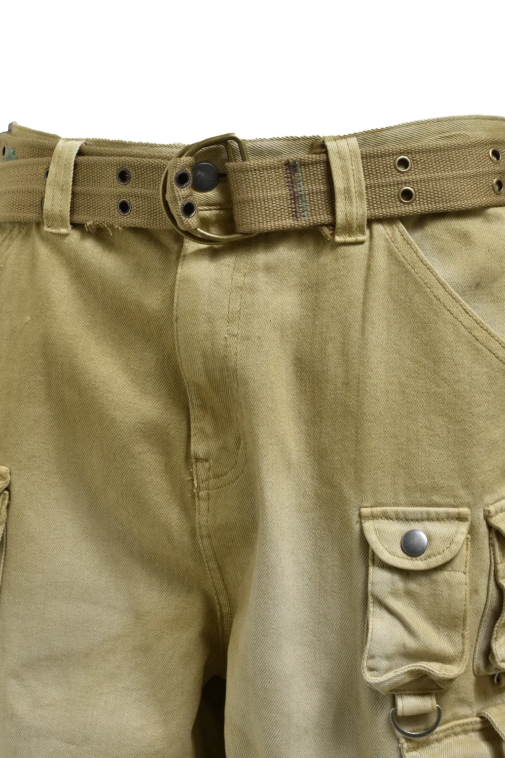 Bleach Cargo Pants W/Belt/Desert