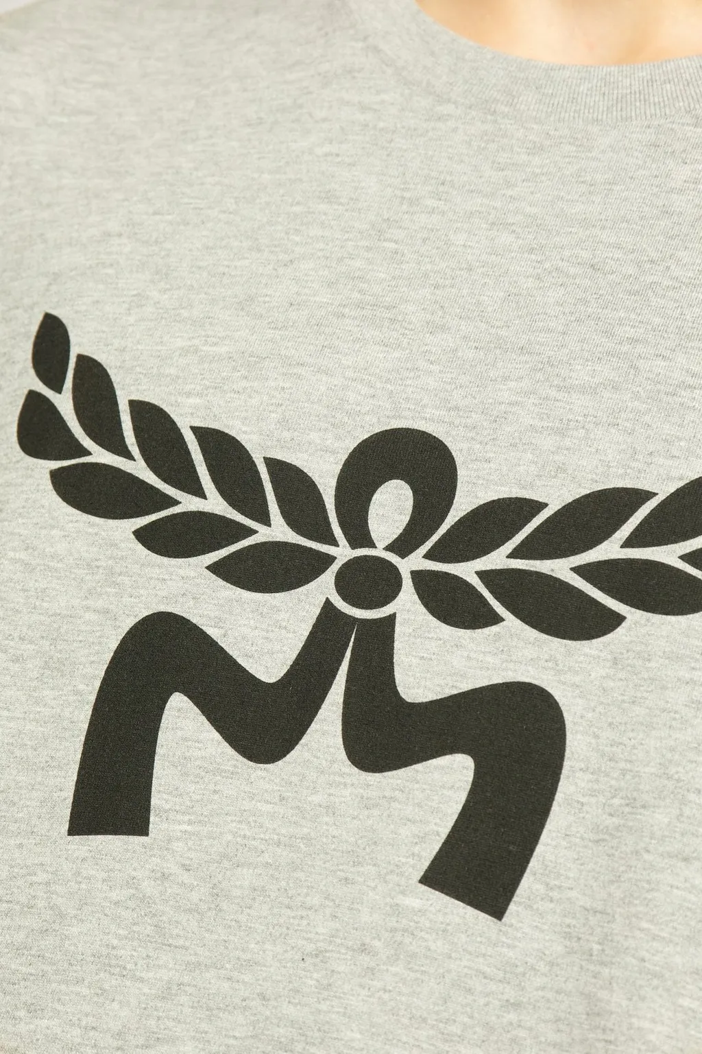 Mcm Logo Printed Crewneck T-Shirt