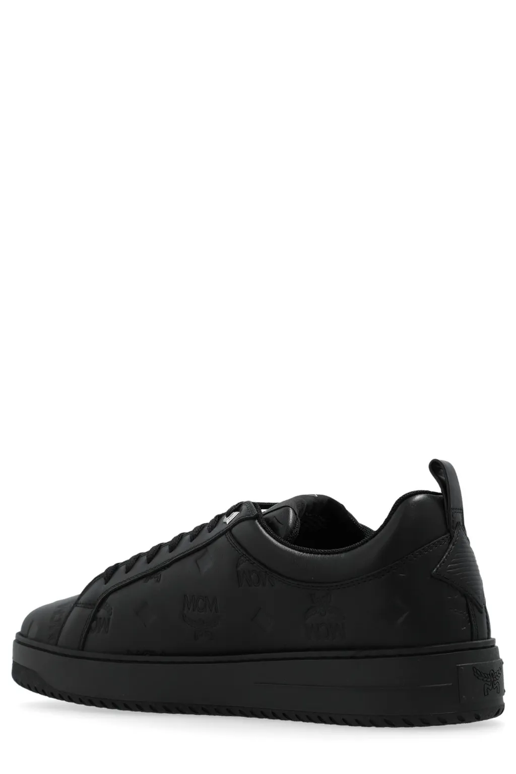 Mcm Logo-Embossed Lace-Up Sneakers