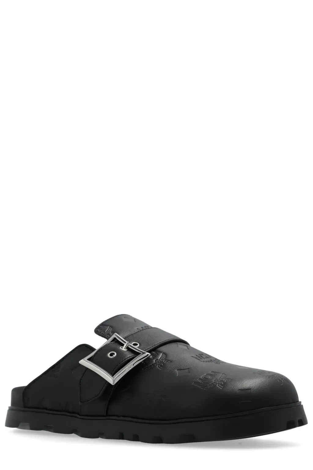 Mcm Round-Toe Slippers