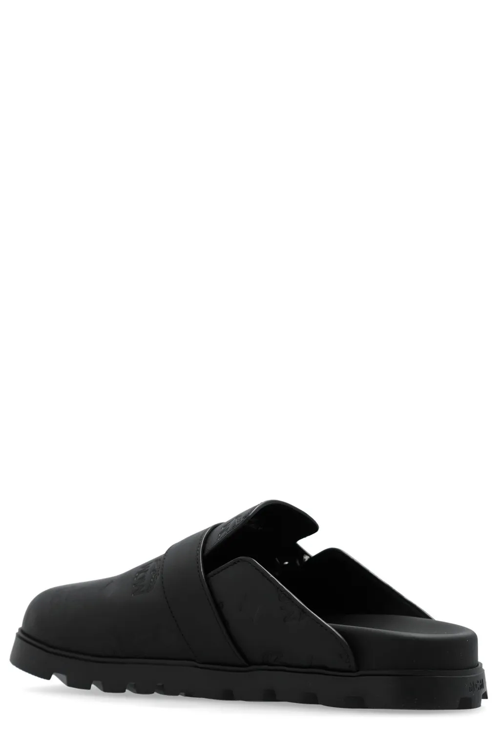 Mcm Round-Toe Slippers