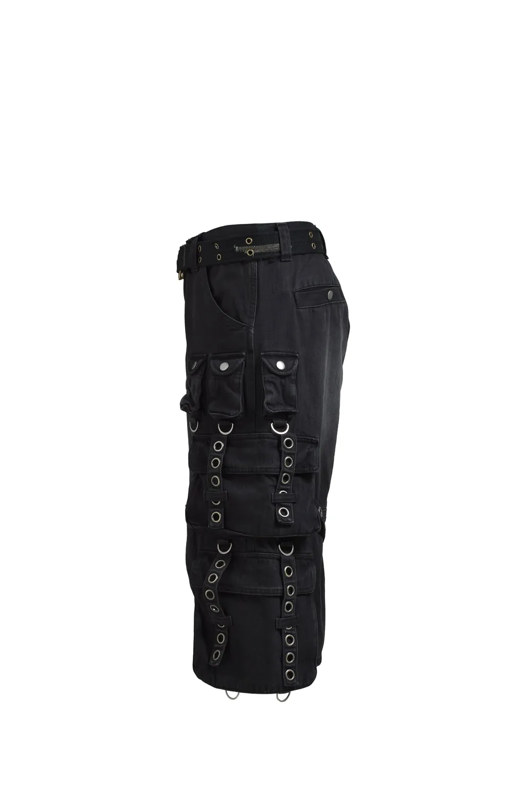 Bleach Cargo Pants W/Belt/Blk