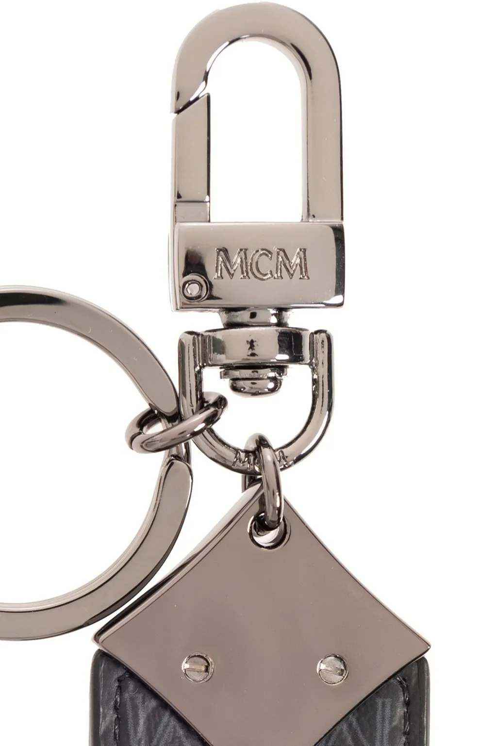 Mcm Logo Engraved Keyring