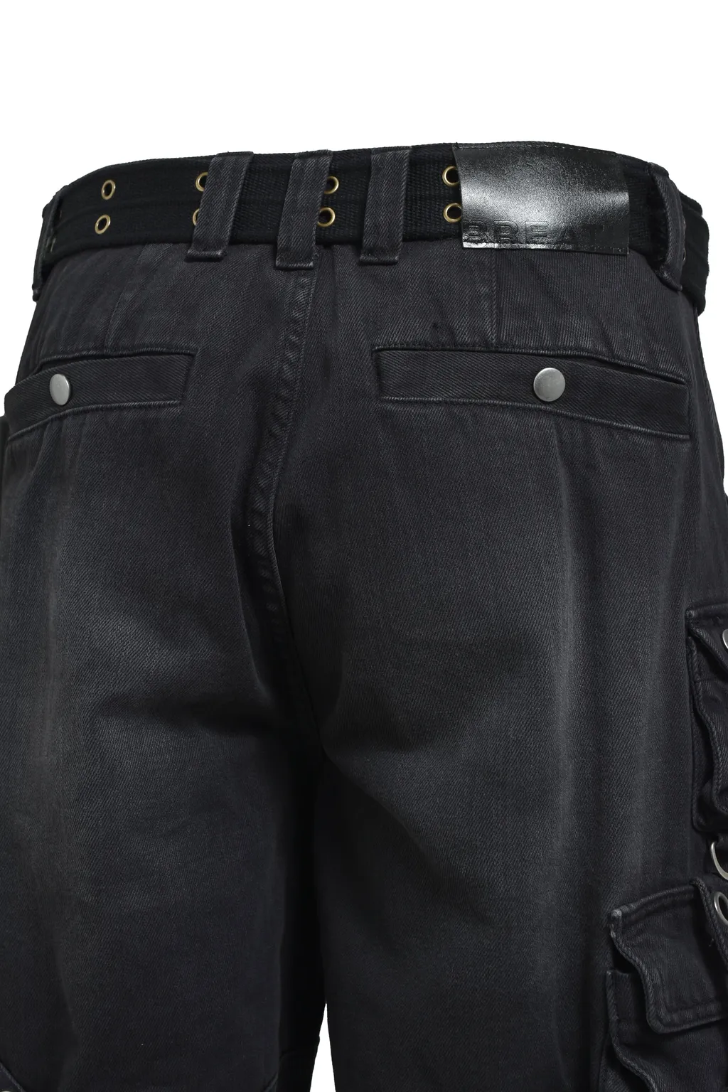 Bleach Cargo Pants W/Belt/Blk