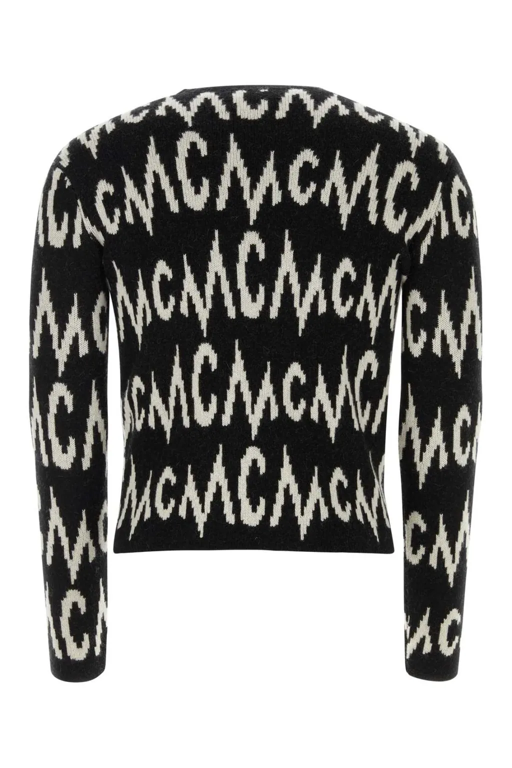 Mcm Logo Intarsia Crewneck Jumper