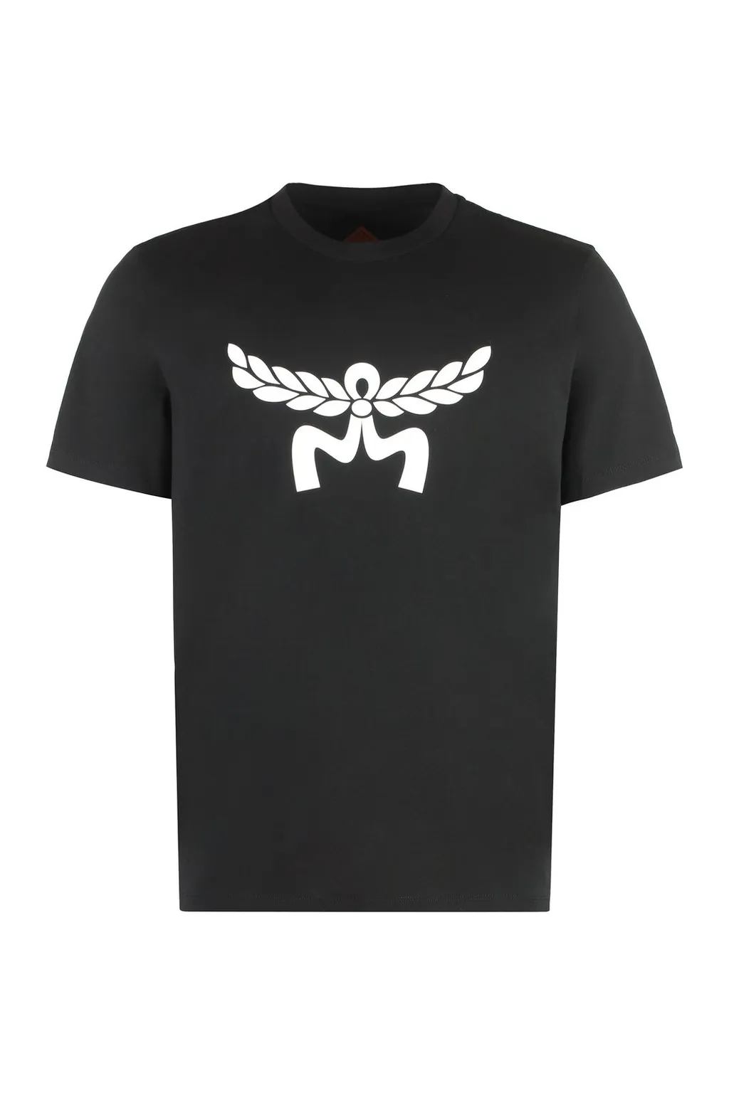 Mcm Laurel Logo Printed Crewneck T-Shirt