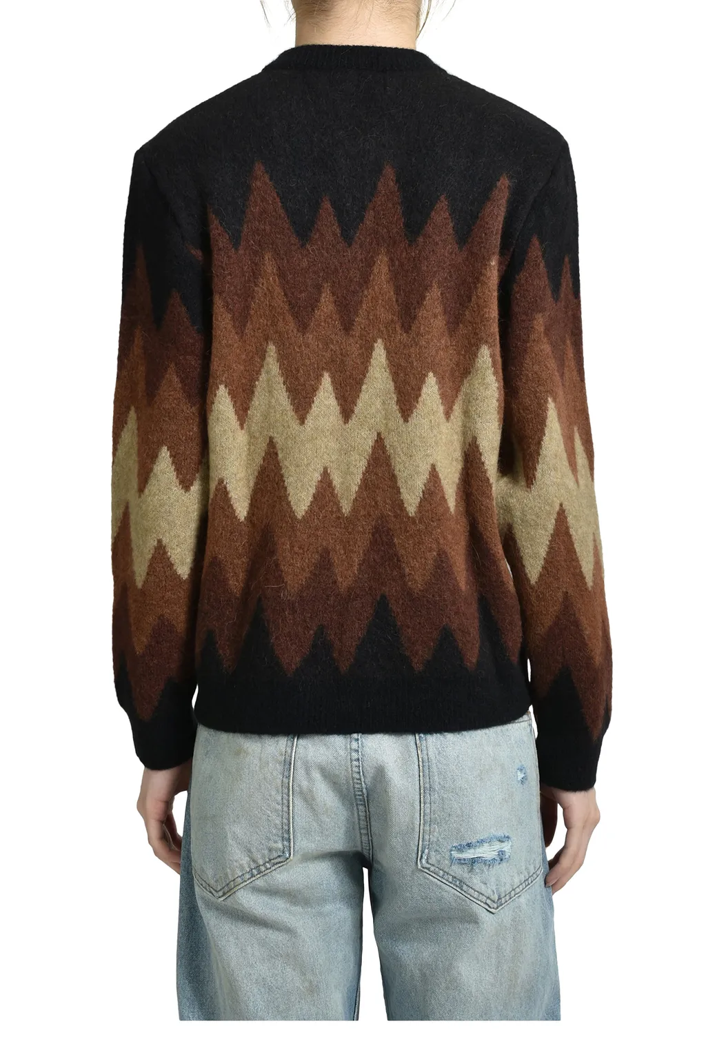 Degrade Jacquard Cardigan / Brw Bei