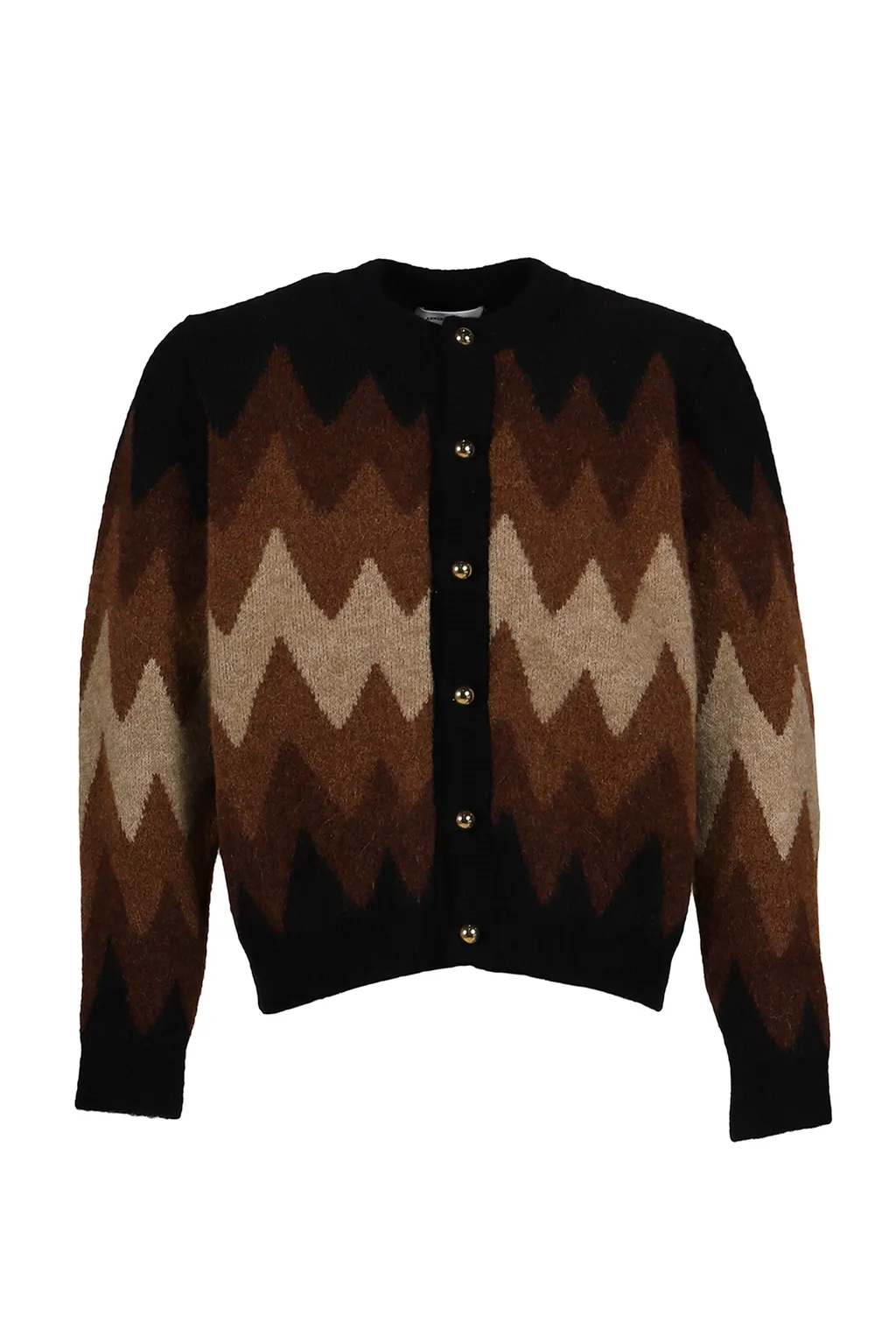 Degrade Jacquard Cardigan / Brw Bei
