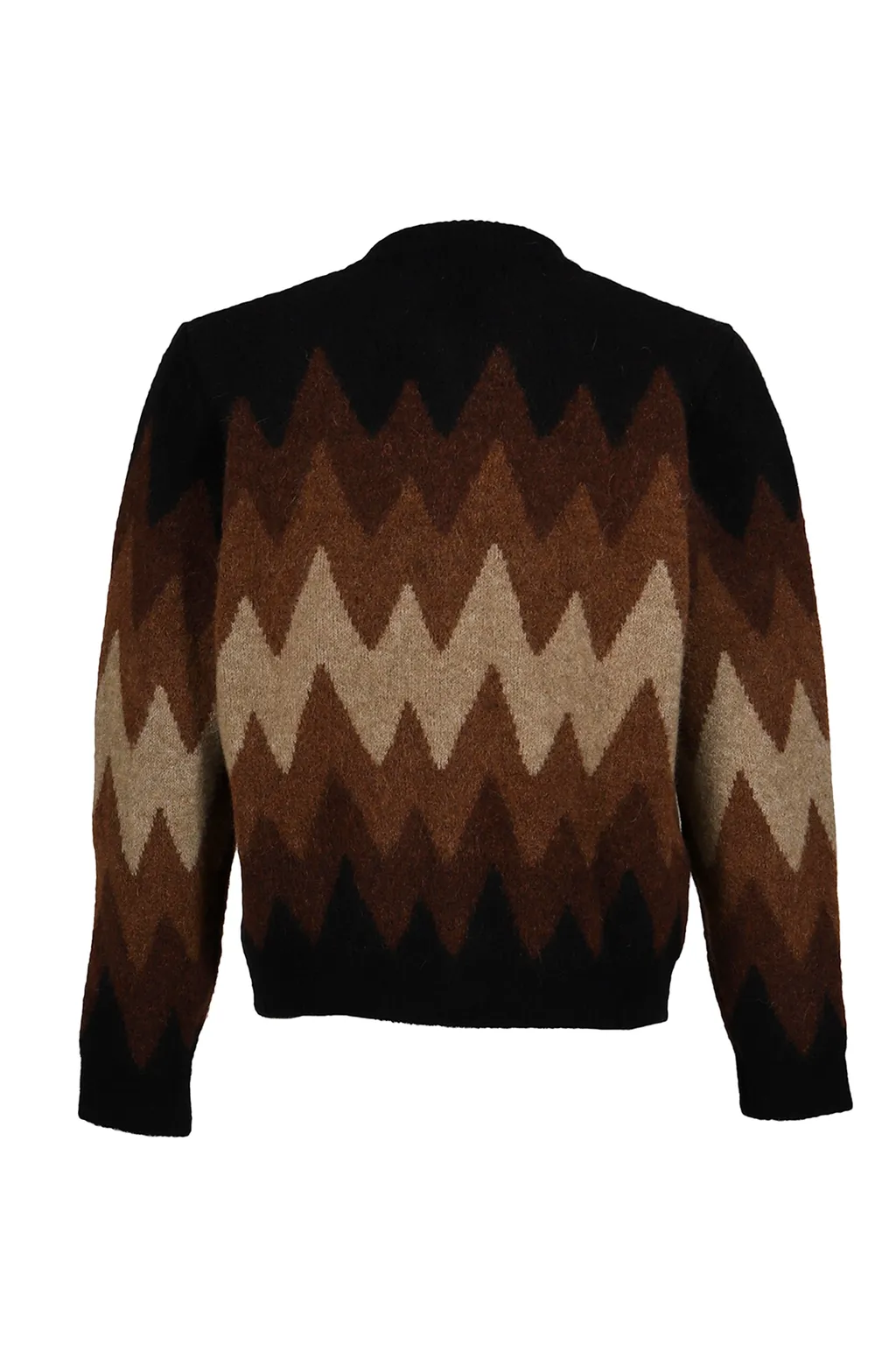 Degrade Jacquard Cardigan / Brw Bei