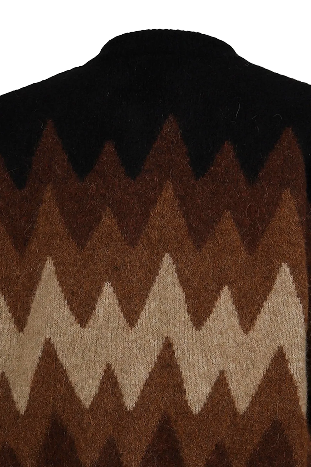 Degrade Jacquard Cardigan / Brw Bei
