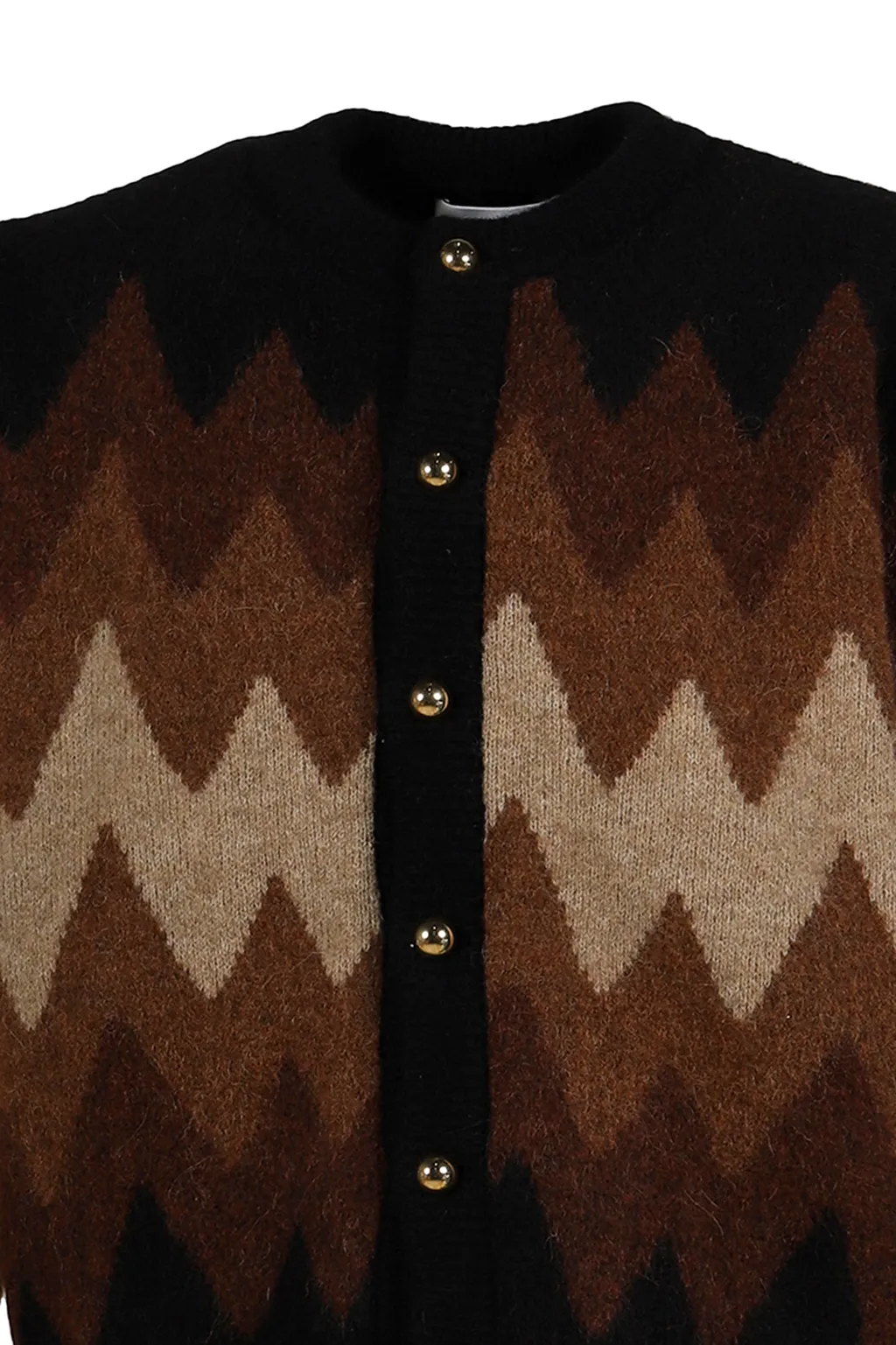 Degrade Jacquard Cardigan / Brw Bei