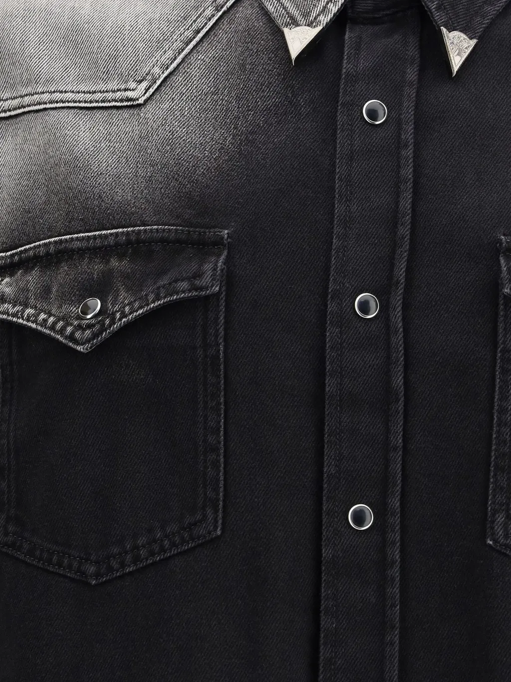 Mm6 Maison Margiela Button-Up Denim Shirt
