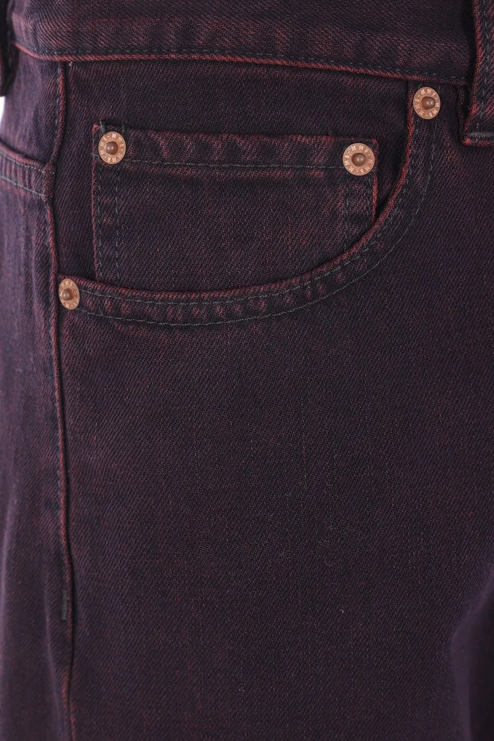 Mm6 Maison Margiela Logo Patch Wide Leg Jeans