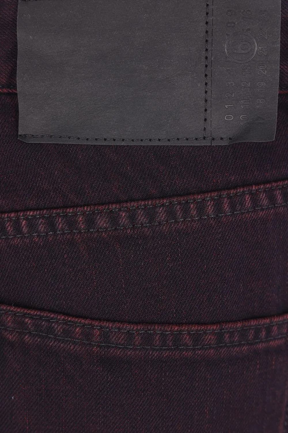 Mm6 Maison Margiela Logo Patch Wide Leg Jeans