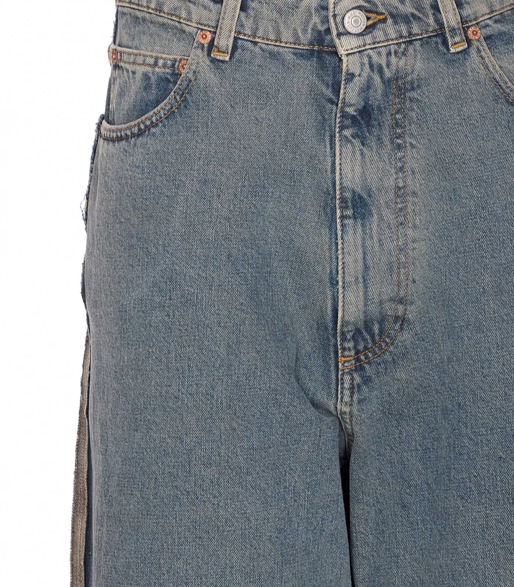 Mm6 Maison Margiela Distressed Straight-Leg Jeans