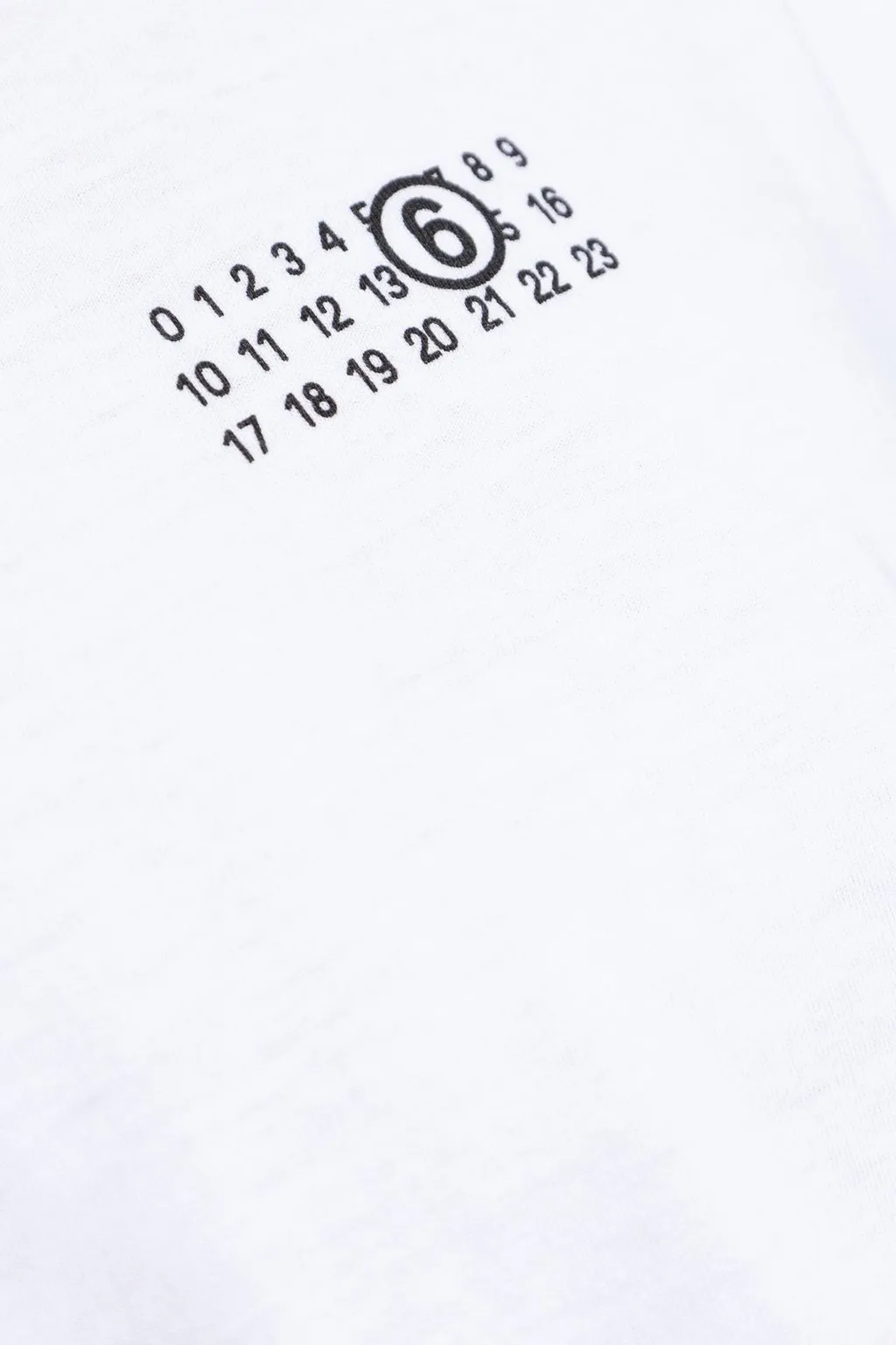 Mm6 Maison Margiela Numeric Printed Crewneck T-Shirt