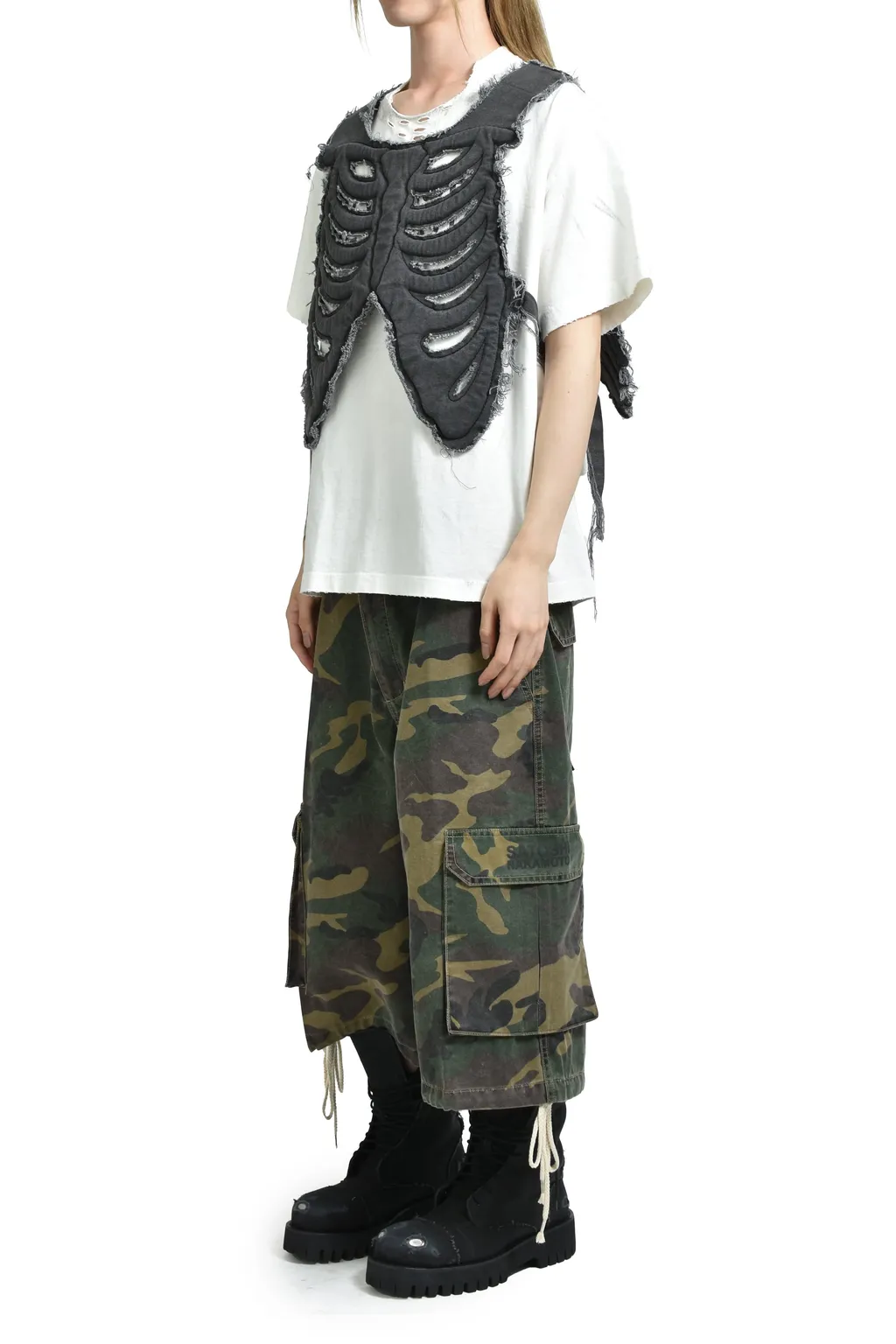 Skeleton Vest / Black