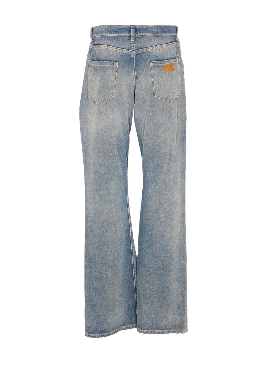 Mm6 Maison Margiela Logo Patch Bootcut Jeans