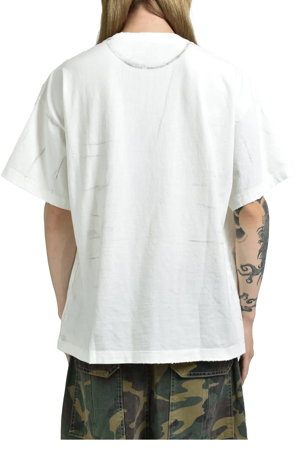 Destroyed Luke Tee / Wht