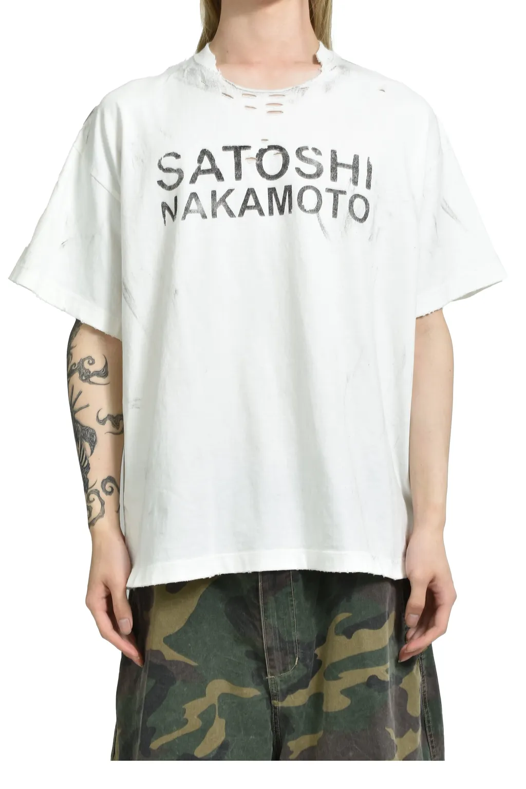 Destroyed Luke Tee / Wht