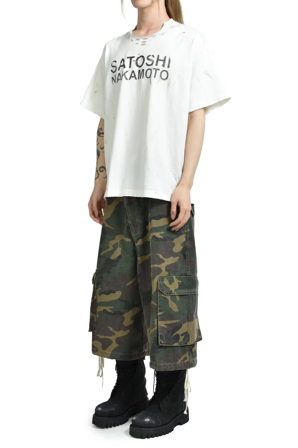 Destroyed Luke Tee / Wht