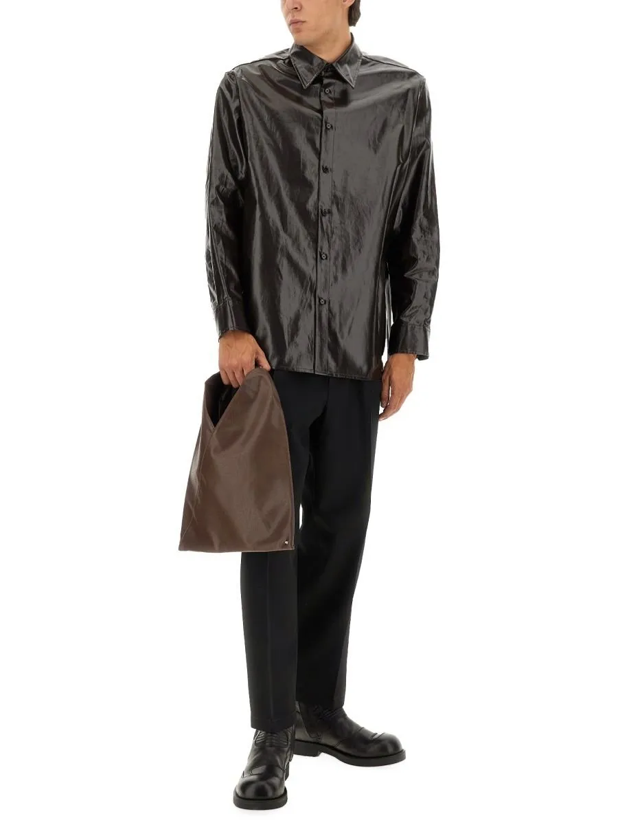 Mm6 Maison Margiela Shiny Coated Shirt