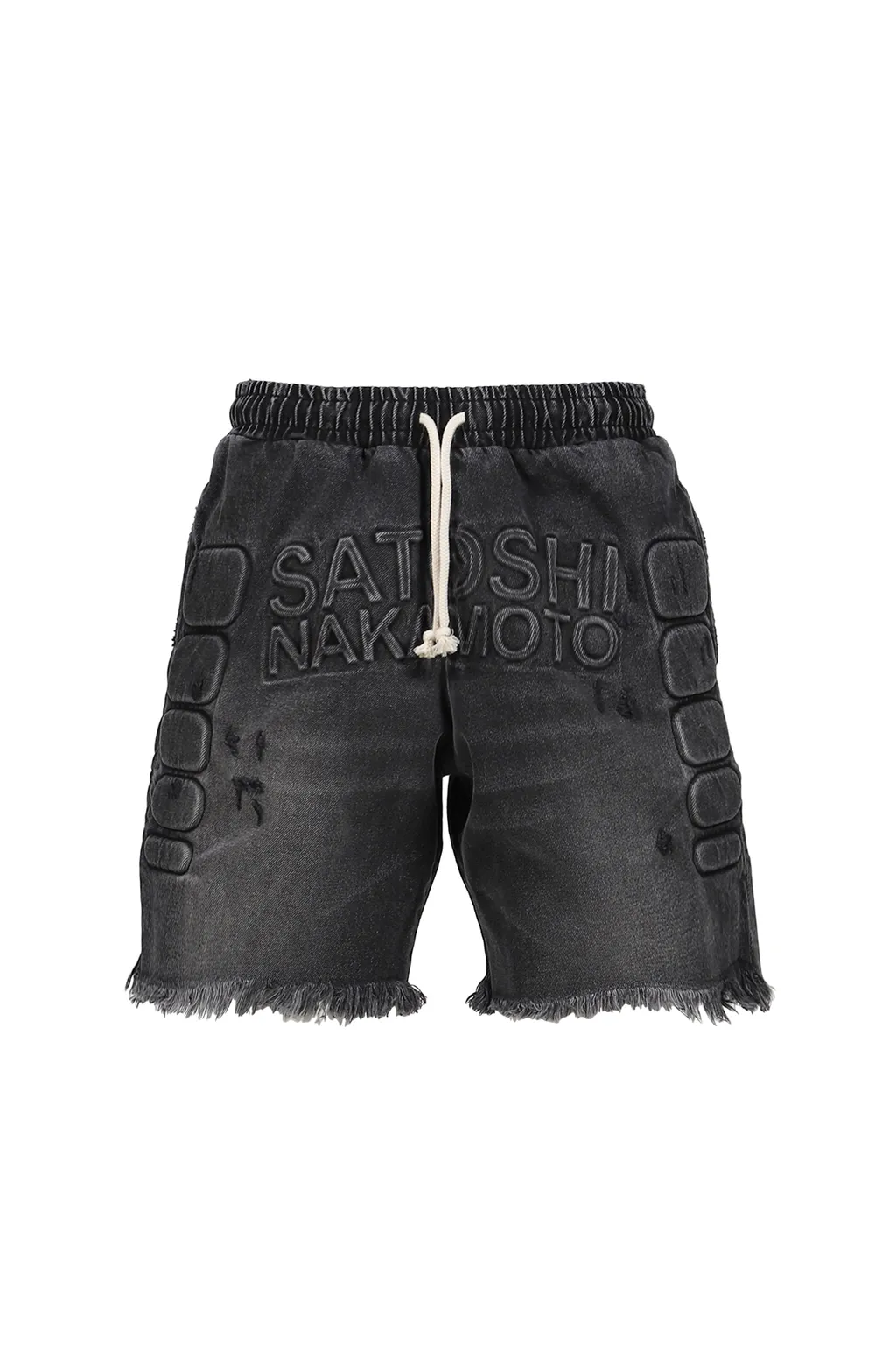 Denim Moto Short / Black Denim