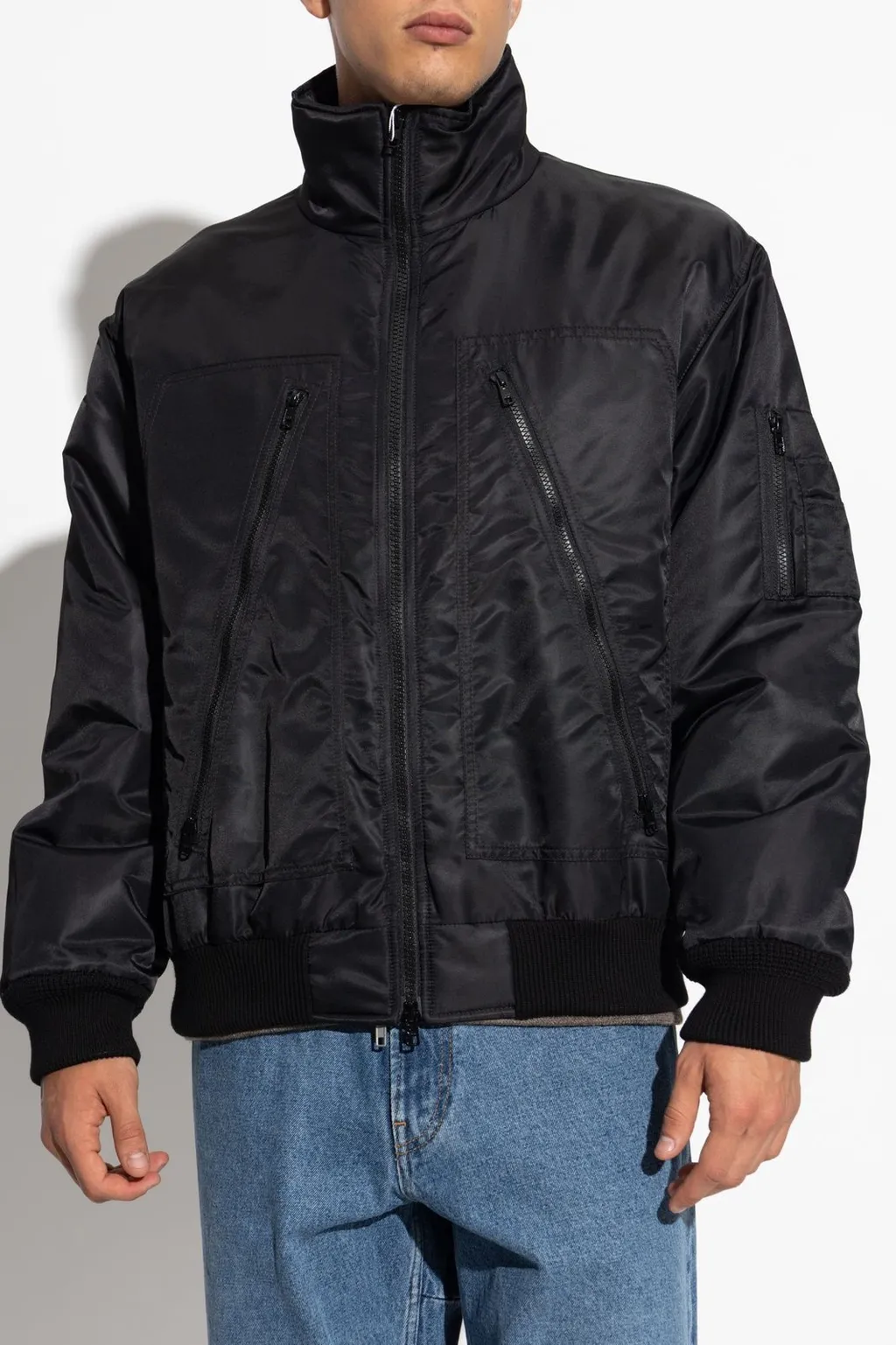Mm6 Maison Margiela Stitch-Detail Bomber Jacket