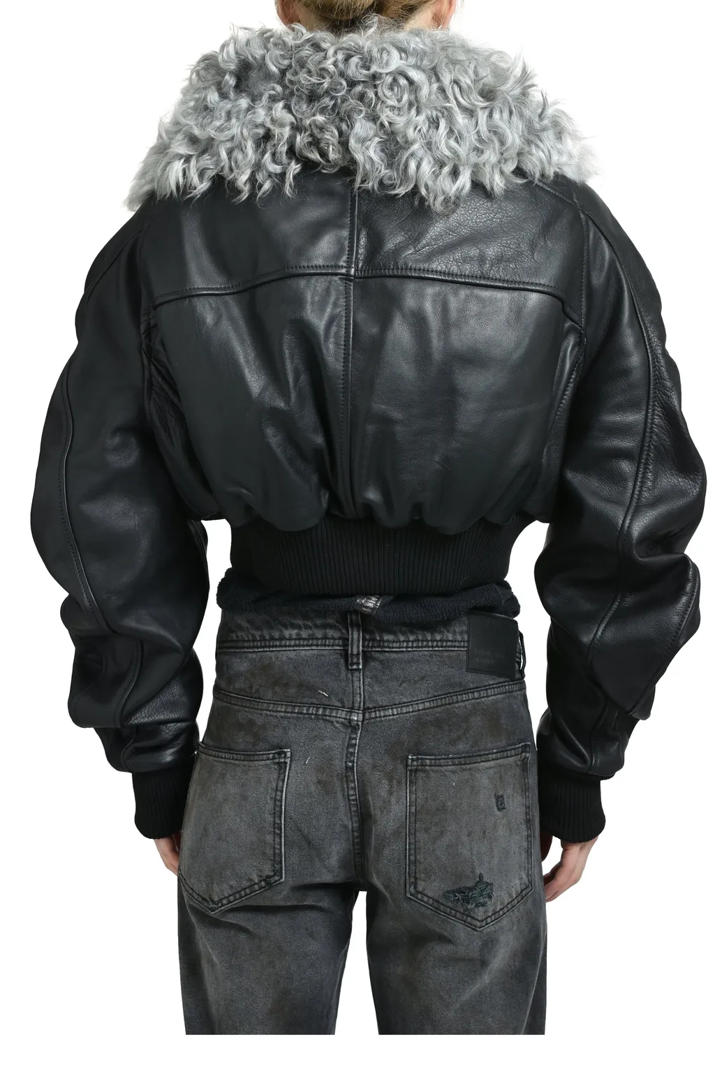 Consumer Cropped Bomber / Black