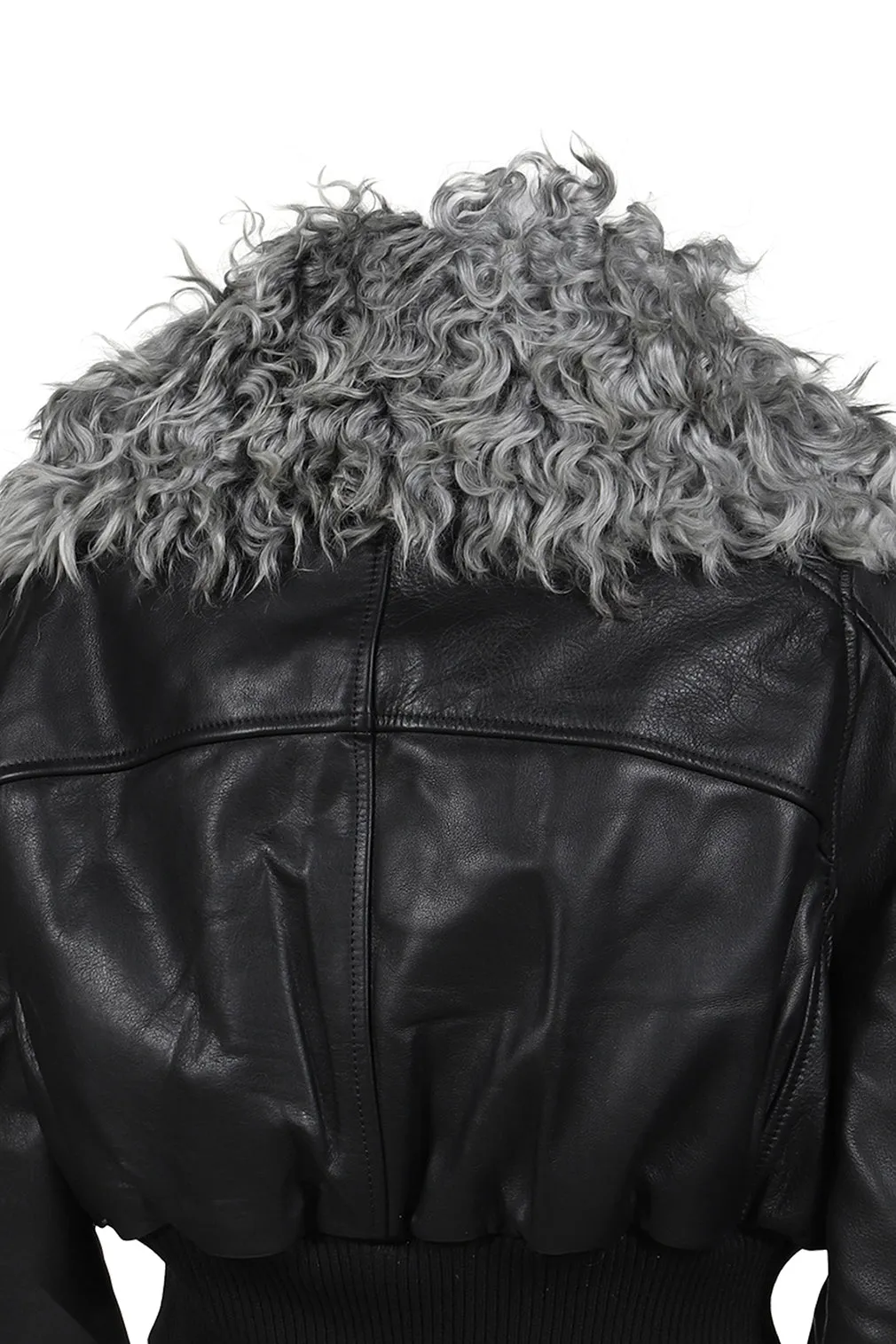Consumer Cropped Bomber / Black