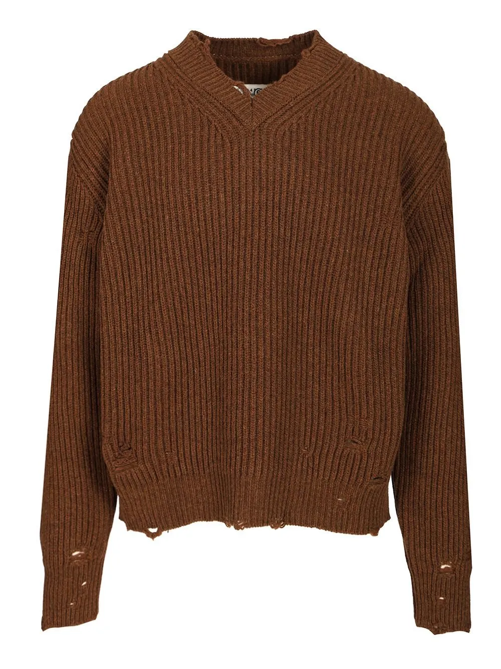 Mm6 Maison Margiela Knitted Distressed Jumper