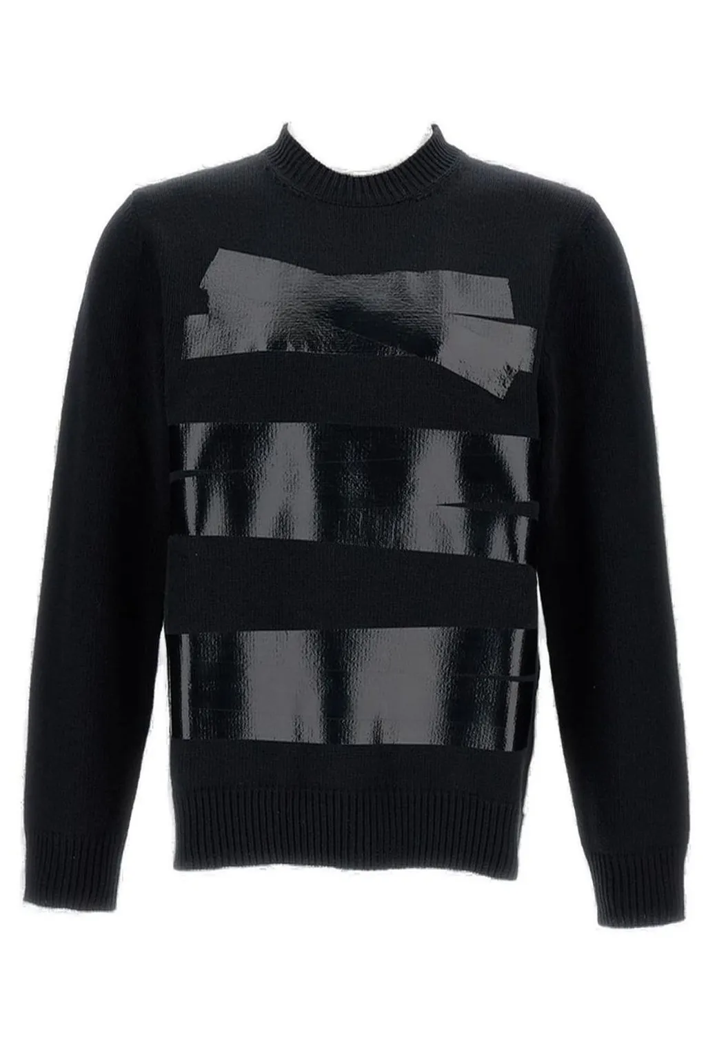 Mm6 Maison Margiela Taped Label Knitted Jumper