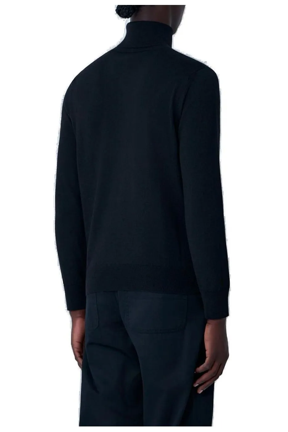 Mm6 Maison Margiela Logo Patch Roll-Neck Jumper