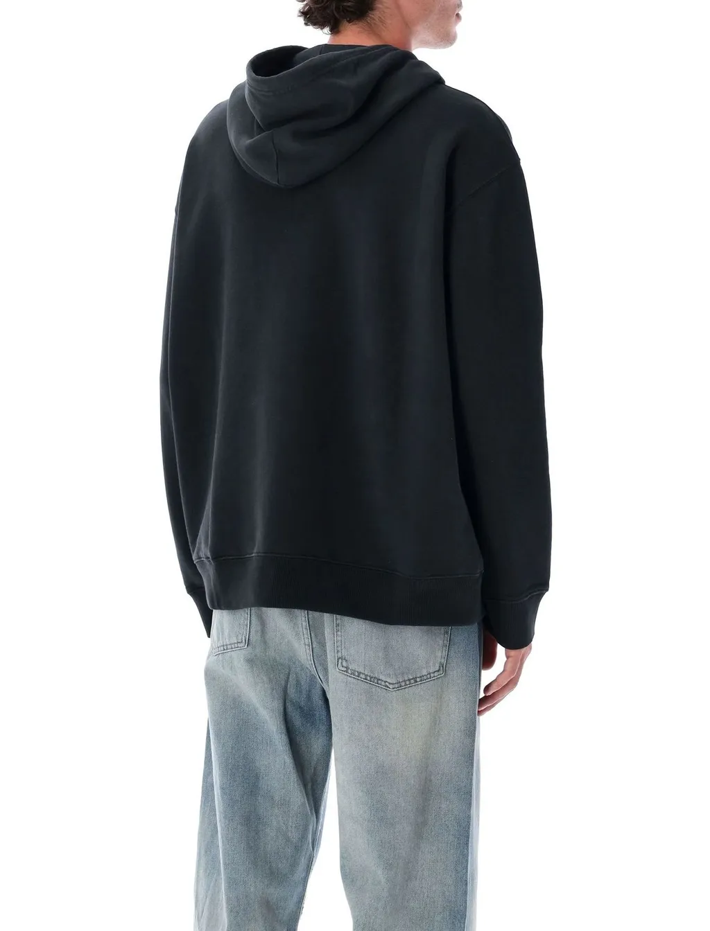 Mm6 Maison Margiela Logo Printed Drawstring Hoodie