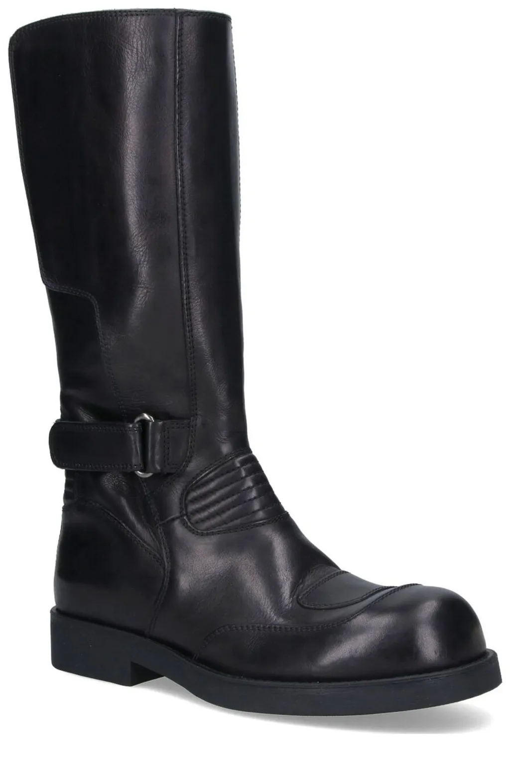 Mm6 Maison Margiela Buckle Detailed Biker Boots