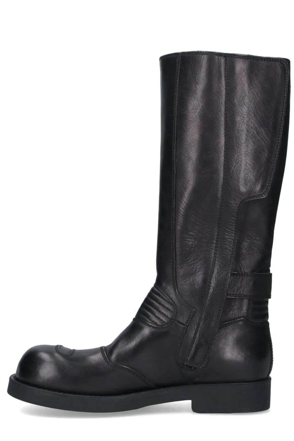 Mm6 Maison Margiela Buckle Detailed Biker Boots
