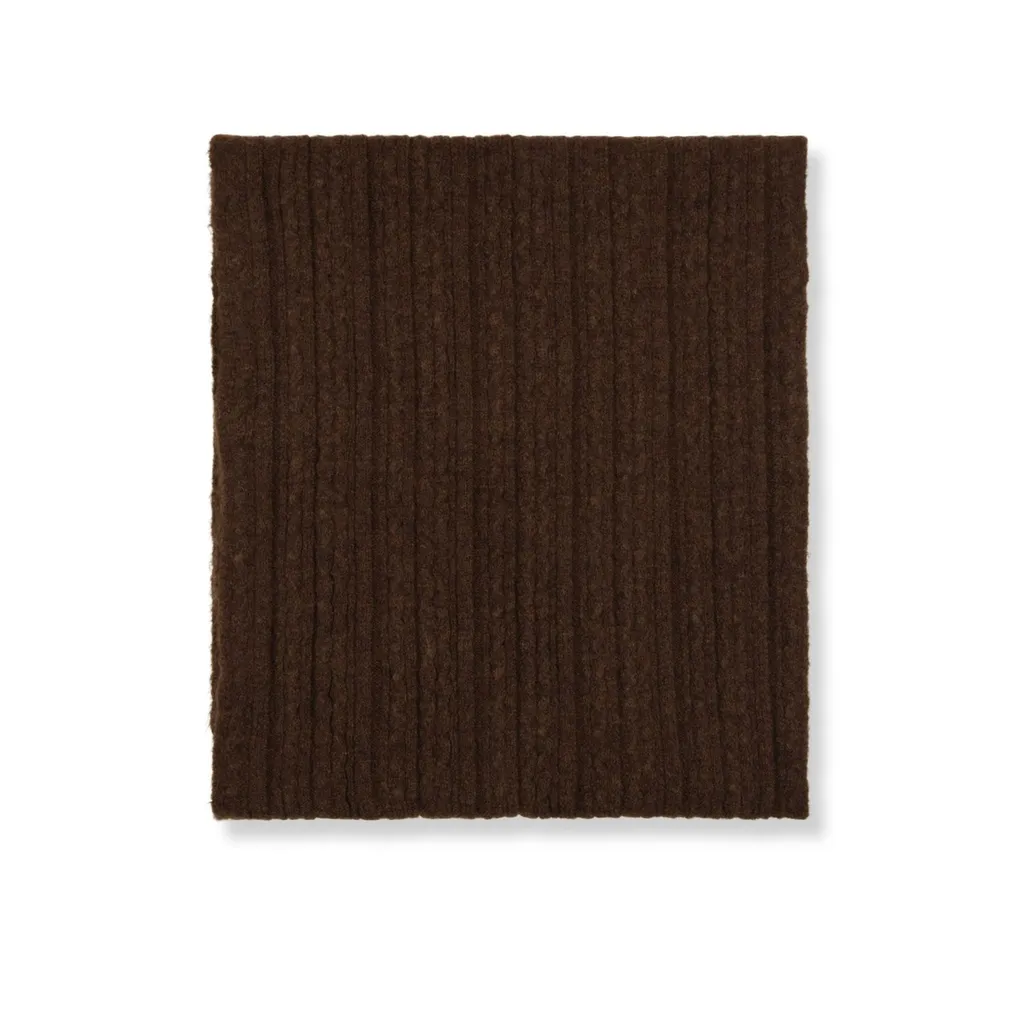 Mm6 Maison Margiela Numeric Patch Ribbed Scarf
